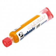 Лак ізоляційний MECHANIC LY-UVH900, жовтий, в шприці, 10 ml (LW UV curing solder proof printing ink)