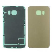 Заднє скло корпусу для SAMSUNG G925 Galaxy S6 Edge золотисте