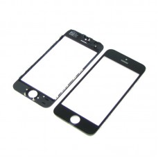 Стекло тачскрина для Apple iPhone 5 чёрное с рамкой и OCA плёнкой HC