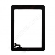 Тачскрин для Apple iPad 2 (A1395/A1396/A1397) чорний з кнопкою Home