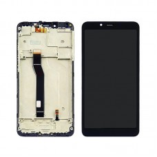 Дисплей для XIAOMI Redmi 6 / 6A з чорним тачскріном і корпусних рамкою
