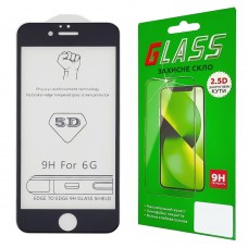 Защитное стекло для Apple iPhone 6 (0.3 мм, 5D чёрное) ТОП