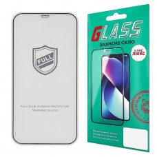 Защитное стекло для Apple iPhone 12 Pro Max Full Glue (0.25 мм, 2.5D, чёрное) Люкс