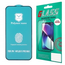 Защитная пленка для Apple iPhone 13 Pro Max/ 14 Plus (3D чёрная) Polycarbone