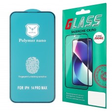 Защитная пленка для Apple iPhone 14 Pro Max/ 15 Plus/ 16 Plus (3D чёрная) Polycarbone