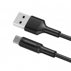 Кабель Borofone BX1 USB to MicroUSB 1m чорний