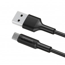 Кабель Borofone BX1 USB to MicroUSB 1m черный