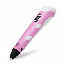3D ручка з LCD дисплеєм 100p, сопло 0.7 мм, темп. 200-235 гр С, контроль швидкості, ABS / PLA100p рожева