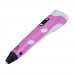 3D ручка з LCD дисплеєм V2 / D2 12B / 2А, сопло 0.6 мм, темп. 160-235 гр С, контроль швидкості, ABS / PLA 1.75 мм рожева