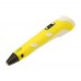 3D ручка з LCD дисплеєм V2 / D2 5B / 2А, сопло 0.6 мм, темп. 160-235 гр С, контроль швидкості, ABS / PLA 1.75 мм жовта