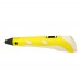 3D ручка с LCD дисплеем V2/D2 5B/2А, сопло 0.6 мм, темп. 160-235 гр С, контроль скорости, ABS/PLA 1.75 мм жёлтая