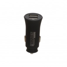 Автомобільний зарядний пристрій Remax RCC 217 + Cable 3in1 2 USB чорне