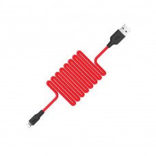 Кабель Hoco X21 USB to Lightning 1m чорно-червоний