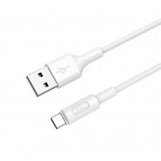 Кабель Hoco X25 USB to Type-C 1m білий