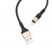 USB кабель Hoco X26 1m Lightning чорно-золотистий