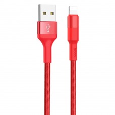 Кабель Hoco X26 USB to Lightning 1m червоний