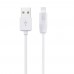 Кабель Hoco X1 2 кабелі USB to Lightning 1m білий