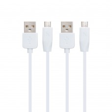 USB кабель  Hoco  X1 1m 2 шт. Micro белый