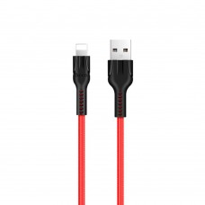 USB кабель Hoco U31 1,2m Lightning червоний