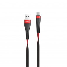 Кабель Hoco U39 USB to MicroUSB 1.2m чорно-червоний