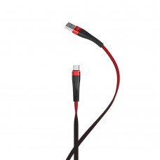 Кабель Hoco U39 USB to Type-C 1.2m чорно-червоний
