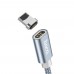 Кабель Hoco U40A магнитный USB to Lightning 1m metal gray