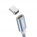 USB кабель магнітний Hoco U40A 1m Type-C сірий