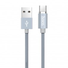 USB кабель магнітний Hoco U40A 1m Type-C сірий