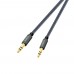 AUX кабель Hoco UPA03 TRS 3.5 - TRS 3.5 1m сріблястий