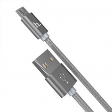 Кабель Hoco X2 USB to MicroUSB 1m сріблястий
