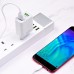 Сетевое зарядное устройство  Borofone  BA39A 2 USB 18W/3A QC3.0 Micro белое