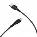 USB кабель Borofone BX16 Lightning 2.4A 1m чорний