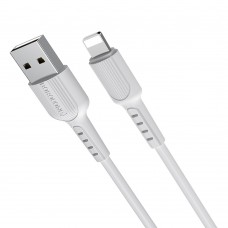 USB кабель Borofone BX16 Lightning 2.4A 1m білий