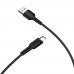 USB кабель Borofone BX16 Micro 2.4A 1m чорний
