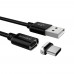 USB кабель магнитный Borofone BU1 Type-C 3A 1.2m черный