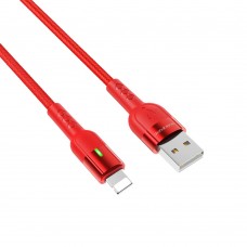 USB кабель Borofone BU17 Lightning 1,2m 2.4A червоний