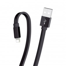 USB кабель Borofone BU8 Lightning 2.4A 1.2m чорний
