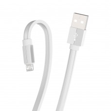 USB кабель  Borofone  BU8 Micro 1,2m 2.4A белый