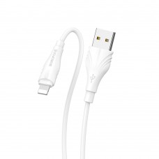 Кабель Borofone BX18 USB to Lightning 1m білий