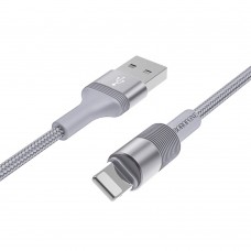 Кабель Borofone BX21 USB to Lightning 1m сріблястий