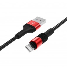 USB кабель Borofone BX21 Lightning 2.4A 1m червоний