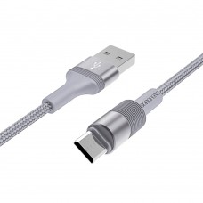 Кабель Borofone BX21 USB to MicroUSB 1m сріблястий