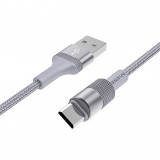 Кабель Borofone BX21 USB to MicroUSB 1m серебристый