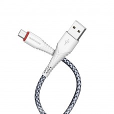 USB кабель Borofone BX25 Micro 2.4A 1m білий