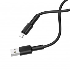 USB кабель Borofone BX31 Lightning 2.4A 1m чорний