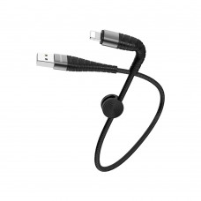 USB кабель Borofone BX32 Lightning 2.4A 0.25m чорний