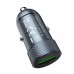 Автомобільний зарядний пристрій Hoco Z32 1 USB 3A темно-сіре
