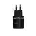 Мережевий зарядний пристрій Hoco C12 2 USB 2.4A чорне
