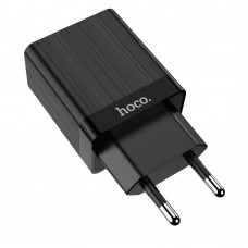 Сетевое зарядное устройство  Hoco  C51A 2 USB 3.4A чёрное