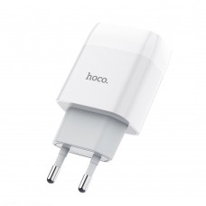 Мережевий зарядний пристрій Hoco C73A 2 USB 2.4A біле